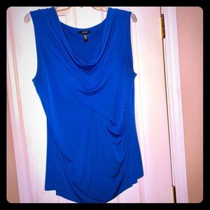 Cowl Neck Sleeveless Blouse, size XL